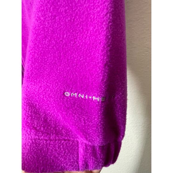 Columbia Girls Fleece Jacket Interchange Magenta Size Medium Pink Purple - Picture 7 of 7